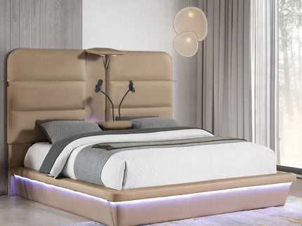 Futura - Upholstered Bed With Tall Headboard