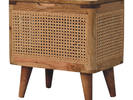 Larissa - Lid Up Storage Stool - Oak