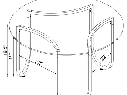 Dutton - Round Coffee Table Set