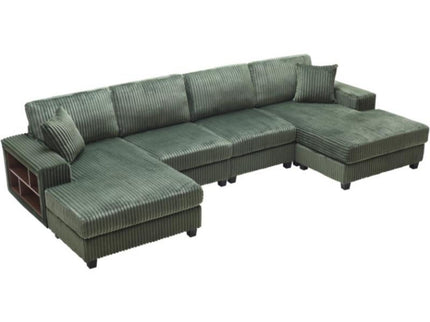 U-Shaped Convertible Sofa, 4 Seater Large Living Room Lounge