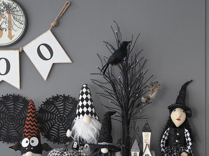 Halloween Sitting Witch Decor - Black