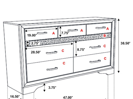 Annie - 9 Drawer Dresser