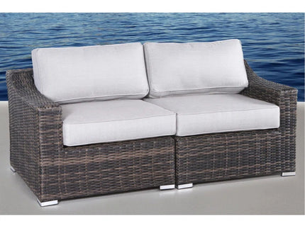Chic Wide Outdoor Loveseat With Cushions