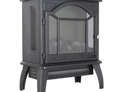 3D Flame Electric Infrared Quartz Fireplace Stove With Remote Control
