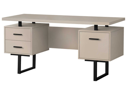 Computer Desk For Home Office, Laptop, Left, Right Set - Up, Storage Drawers, Contemporary & Modern