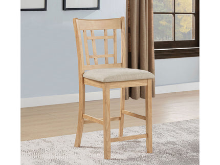 Davis - Counter Height Dining Chair Linen (Set of 2) - Light Oak