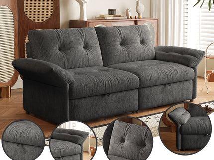 Sofa Bed, 2 In 1 Design For Living Rooms