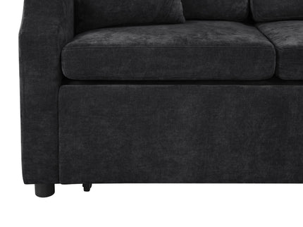 Modern L Shaped Sectional Sofa Bed With Hidden Storage Upholstery