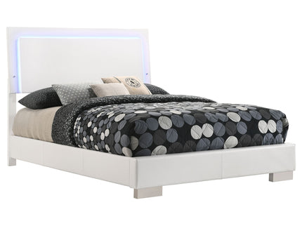 Felicity - LED Panel Bed With Built In Lighting