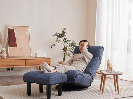 Adjustable Japanese Reclining Floor Chair Sofa With Metal Frame For Living Room