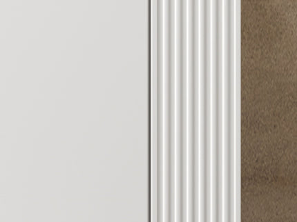 Wall Mounted Bathroom Vanity With Sink, 2 Open Shelves - White