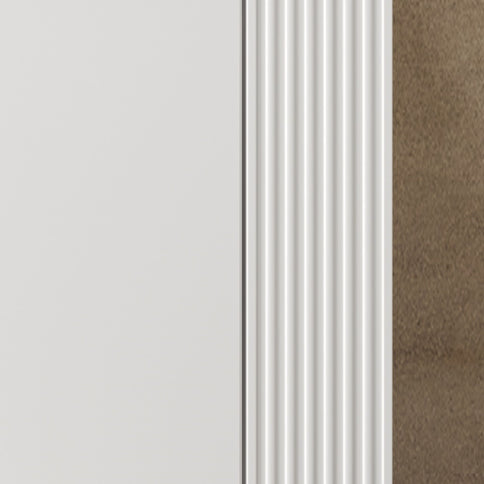 Wall Mounted Bathroom Vanity With Sink, 2 Open Shelves - White