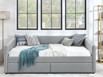 Upholstered Queen Daybed With 2 Drawers
