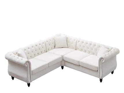 Streamline Modern L-Shaped Corner Sofa