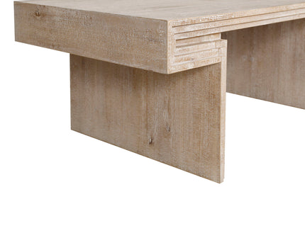 American Vintage Industrial Coffee Table, Double Tier Design