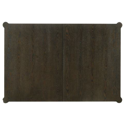 Blakely - Leaf Dining Table With Tapered Legs Accents - Ash Brown