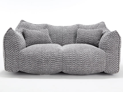 Comfortable Dual Beanbag Chair With High Resilience Foam Core For 2 People