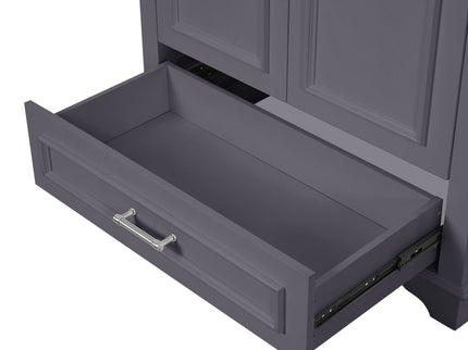 Bathroom Vanity With Sink, Cabinet & 2 Soft Closing Doors & Adjustable Shelf