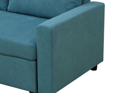 L - Shaped Convertible Sofa Bed With Storage Chaise