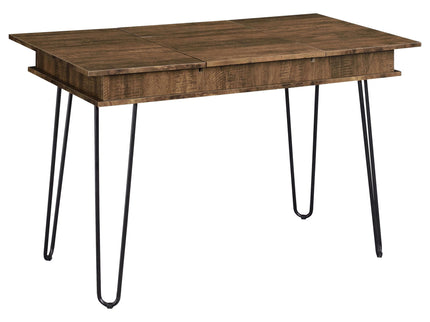 Writing Desk With 4 Hidden Storages - Brown