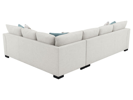 Radison - Upholstered Sectional Sofa With Hidden Sleeper - Greige