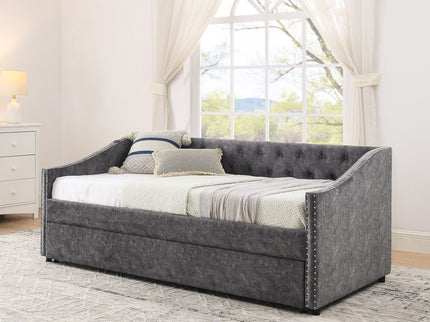 Upholstered Daybed With USB Charging & Pull Out Bed