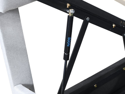 Upholstered Platform Bed With A Hydraulic Storage System
