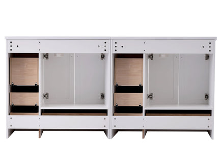 Shaker Free Standing Bathroom Vanity Cabinet & Sink, Soft Close Drawers, Soft Close Doors