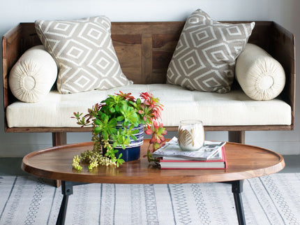 Oval Coffee Table - Brown