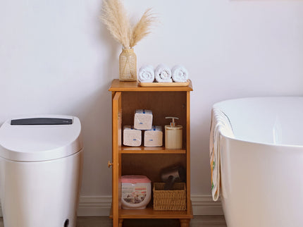 Floor Cabinet With Adjustable Shelf, Storage For Entryway