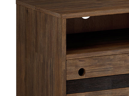 Clarkson - TV Stand - Rustic Natural Aged Brown