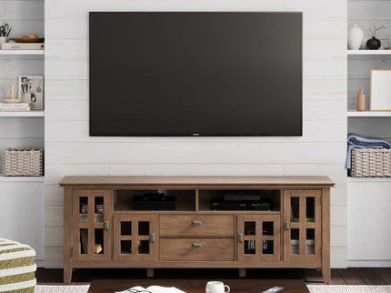 Artisan - TV Media Stand - Rustic Natural Aged Brown
