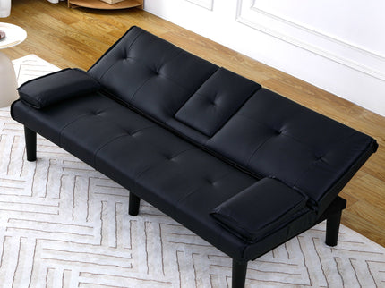Sofa Bed With Foldable Design And Cup Holder