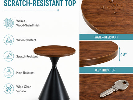 2 Piece Coffee Round Table Set