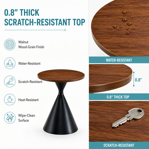 2 Piece Coffee Round Table Set