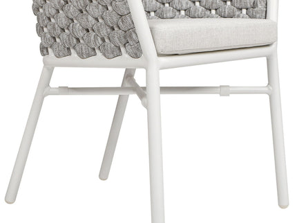Rowan - Rope Barrel Back Patio Dining Chairs (Set of 2) - Optic White
