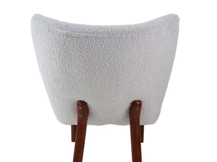 Zusud - Teddy Sherpa Accent Chair - White