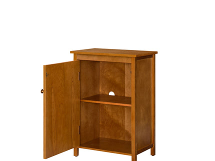 Floor Cabinet With Doors & Adjustable Shelf, Storage Cabinet For Entryway