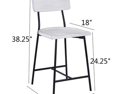 Badin - Counter Stool - White Washed