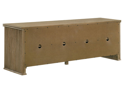 Dreydon - 4 Door TV Stand With Adjustable Shelves And Cable Management - Light Brown