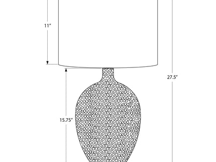 Lighting, Table Lamp, Ceramic, Contemporary - Cream