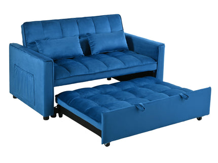 3 In 1 Pull Out Couch Convertible Sofa Bed With Reclining Backrest