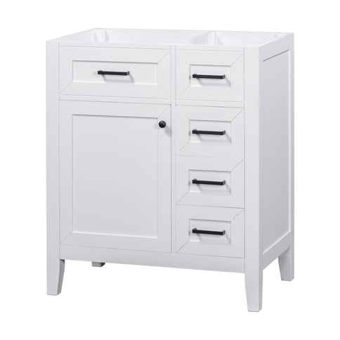 Modern Bathroom Vanity Base Only With Drawers, Freestanding Design