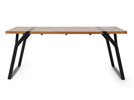 Zora - Dining Table Industrial & Iron Table - Black