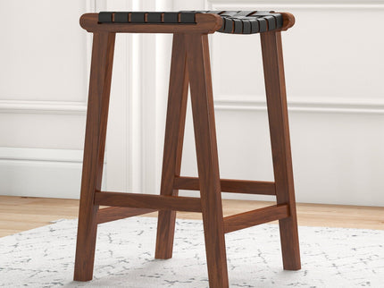 James - Mid-Century Modern Genuine Counter Stool