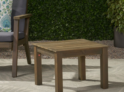 Halcyon - Outdoor Side Table With Slat Design