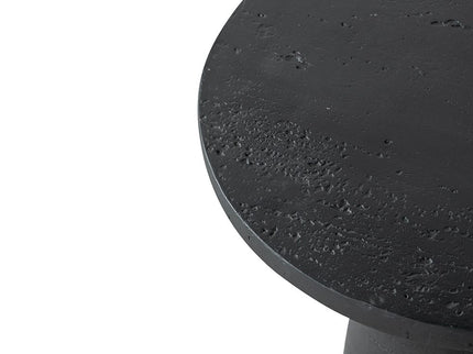 Round Side Table With Pedestal Base