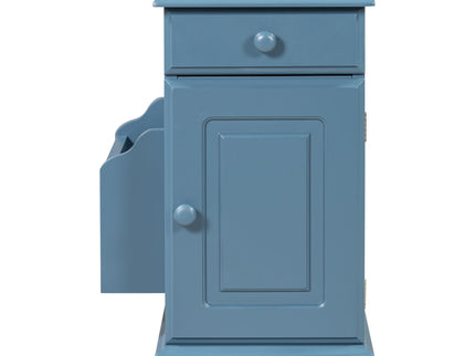 Vintage Flip Top Side Table With USB Ports