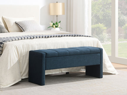 Modern Upholstered Large Bed End Bench With Storage