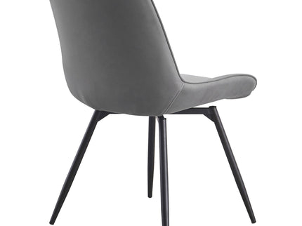Tufted Swivel Dining Chairs (Set of 2) - Gray